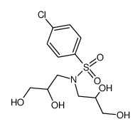 4-chloro-benzenesulfonic acid-[bis-(2,3-dihydroxy-propyl)-amide]结构式