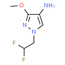 1-(2,2-Difluoroethyl)-3-methoxy-1H-pyrazol-4-amine Structure