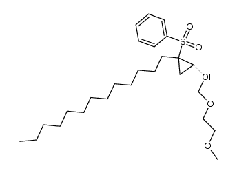 ((2-((2-methoxyethoxy)methoxy)-1-tridecylcyclopropyl)sulfonyl)benzene Structure