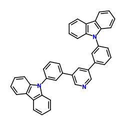 3,5-bis(3-(9H-carbazol-9-yl)phenyl)pyridine structure