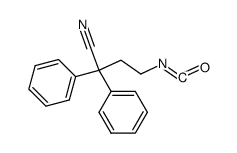 4-isocyanato-2,2-diphenyl-butyronitrile结构式