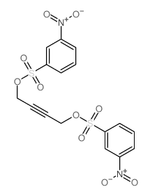 Benzenesulfonic acid,m-nitro-, 2-butynylene ester (7CI,8CI) structure