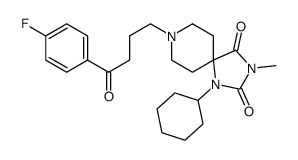 1-cyclohexyl-8-[4-(4-fluorophenyl)-4-oxobutyl]-3-methyl-1,3,8-triazaspiro[4.5]decane-2,4-dione结构式