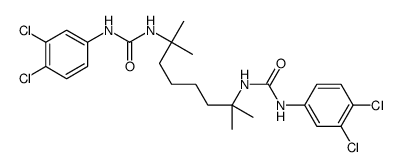 1-(3,4-dichlorophenyl)-3-[7-[(3,4-dichlorophenyl)carbamoylamino]-2,7-dimethyloctan-2-yl]urea Structure