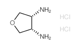 (3R,4S)-tetrahydrofuran-3,4-diamine dihydrochloride structure
