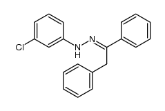 deoxybenzoin m-chlorophenylhydrazone Structure