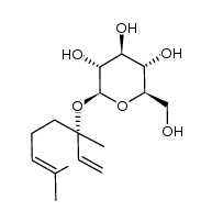 3,7-dimethyl-octa-1,6-diene-3-ol-3-O-β-D-glucopyranoside结构式