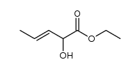 (+/-)-2-hydroxy-pent-3t-enoic acid ethyl ester Structure