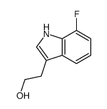 7-氟-1H-吲哚-3-乙醇结构式
