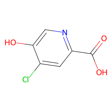 4-Chloro-5-hydroxy-pyridine-2-carboxylic acid结构式