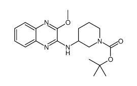 3-(3-Methoxy-quinoxalin-2-ylamino)-piperidine-1-carboxylic acid tert-butyl ester结构式