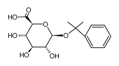 2-phenyl-2-propyl glucuronide结构式