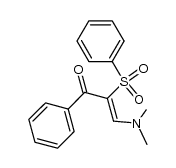 1-benzenesulfonyl-1-benzoyl-2-(N,N-dimethylamino)ethene结构式