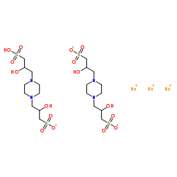 Piperazine-N,N'-bis(2-hydroxypropanesulfonic acid) sesquisodium salt picture