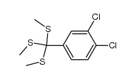 ((3,4-dichlorophenyl)methanetriyl)tris(methylsulfane) Structure