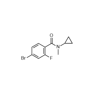 4-Bromo-N-cyclopropyl-2-fluoro-N-methylbenzamide Structure