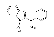(1-Cyclopropyl-1H-benzo[d]imidazol-2-yl)(phenyl)Methanamine Structure