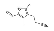 1H-Pyrrole-3-propanenitrile,5-formyl-2,4-dimethyl-(9CI)结构式