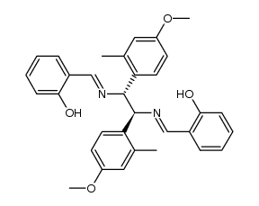 N,N'-disalicylidene-meso-1,2-bis(4-methoxy-2-methylphenyl)ethylenediamine结构式
