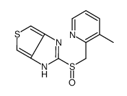 2-[(3-methylpyridin-2-yl)methylsulfinyl]-1H-thieno[3,4-d]imidazole结构式