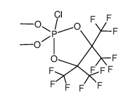 2-Chlor-2,2-dimethoxy-4,4,5,5-tetrakis(trifluormethyl)-1,3,2λ5-dioxaphospholan Structure