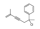 (2-chloro-6-methylhept-6-en-4-yn-2-yl)benzene Structure