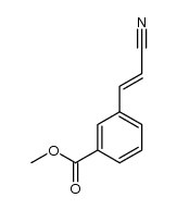 methyl 3-(2-cyanoethenyl)benzoate结构式