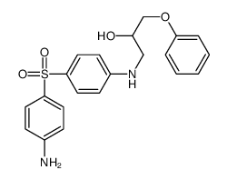 1-[4-(4-aminophenyl)sulfonylanilino]-3-phenoxypropan-2-ol Structure