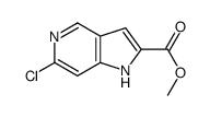 Methyl 6-chloro-1H-pyrrolo[3,2-c]pyridine-2-carboxylate Structure