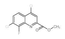 Methyl 4,7-dichloro-8-fluoroquinoline-2-carboxylate结构式