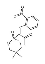(E)-2,2-dimethyl-1,3-propanediyl α-acetyl-2-nitrostyrylphosphonate结构式