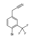 [4-Bromo-3-(trifluoromethyl)phenyl]acetonitrile结构式
