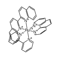 (2,2'-bipyridine)(2,2'-biquinoline)(1,10-phenanthroline)ruthenium(II)(2+) Structure