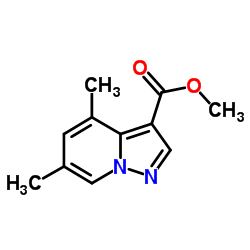 Methyl 4,6-dimethylpyrazolo[1,5-a]pyridine-3-carboxylate结构式