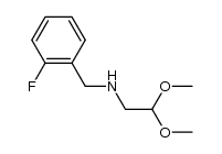 N-(2-fluorobenzyl)-2,2-dimethoxyethanamine结构式
