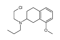 8-methoxy-2-(N-2-chloroethyl-N-n-propyl)aminotetralin结构式