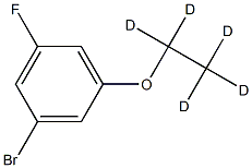 3-Fluoro-5-(ethoxy-d5)-bromobenzene结构式
