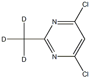 4,6-Dichloro-2-(methyl-d3)-pyrimidine结构式