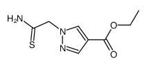 ethyl 1-(2-amino-2-thioxoethyl)-1H-pyrazole-4-carboxylate structure