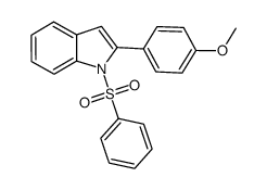 2-(4-methoxyphenyl)-1-(phenylsulfonyl)-1H-indole Structure