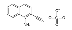 1-aminoquinolin-1-ium-2-carbonitrile,perchlorate Structure