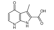 4-Hydroxy-3-methyl-1H-pyrrolo[2,3-b]pyridine-2-carboxylic acid Structure