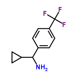 1-Cyclopropyl-1-[4-(trifluoromethyl)phenyl]methanamine Structure