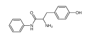 2-Amino-3-(4-hydroxy-phenyl)-N-phenyl-propionamide结构式