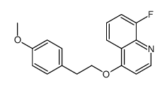 8-fluoro-4-[2-(4-methoxyphenyl)ethoxy]quinoline结构式