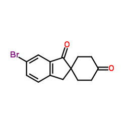 6-bromospiro[3H-indene-2,4'-cyclohexane]-1,1'-dione Structure