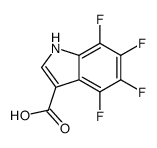 4,5,6,7-tetrafluoro-1H-indole-3-carboxylic acid structure