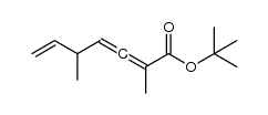 tert-butyl 2,5-dimethylhepta-2,3,6-trienoate结构式