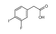 2-(3-氟-4-碘苯基)乙酸结构式