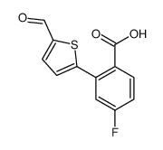 4-fluoro-2-(5-formylthiophen-2-yl)benzoic acid结构式